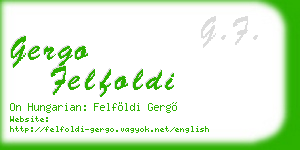 gergo felfoldi business card